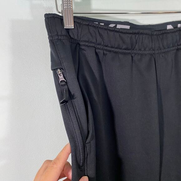 Nike Men Black Therma FIT Open Hem Straight Leg Fitness Pants Size M #DQ4856-010 - Picture 5 of 8